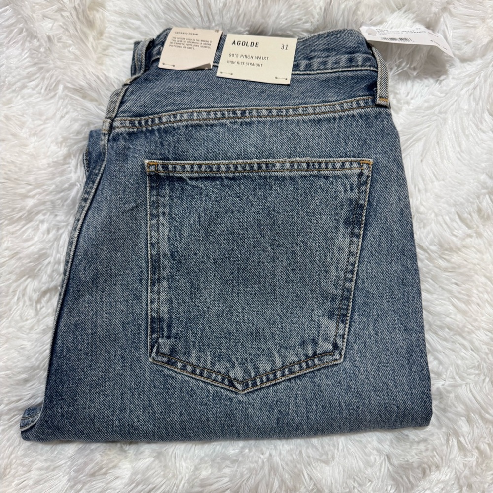 Agolde size 31 90’s pinch waist high rise straight jeans.  NWT